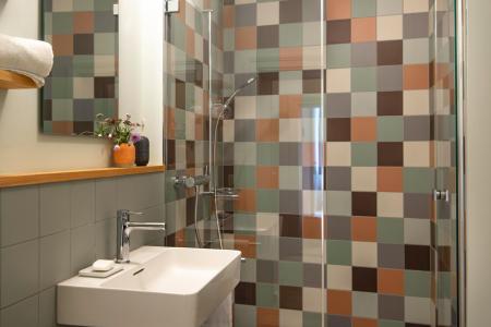 Badezimmer Ferienwohnung Chasa Fent Sent